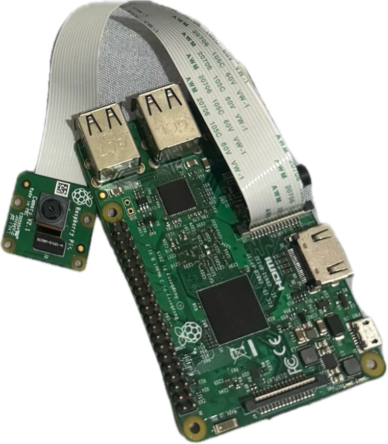 Boîtier prototype Sentinelle : Raspberry Pi et module caméra